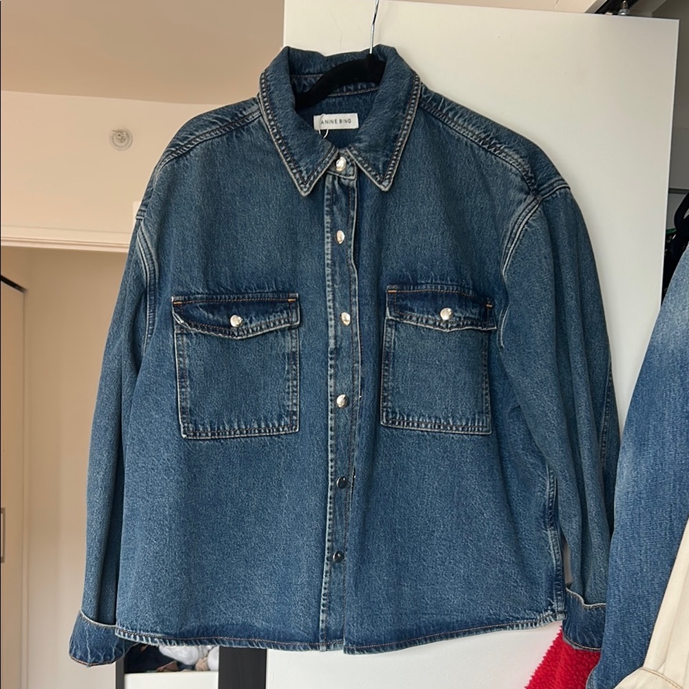 Anine Bing Blue Jean Jacket Classic Style